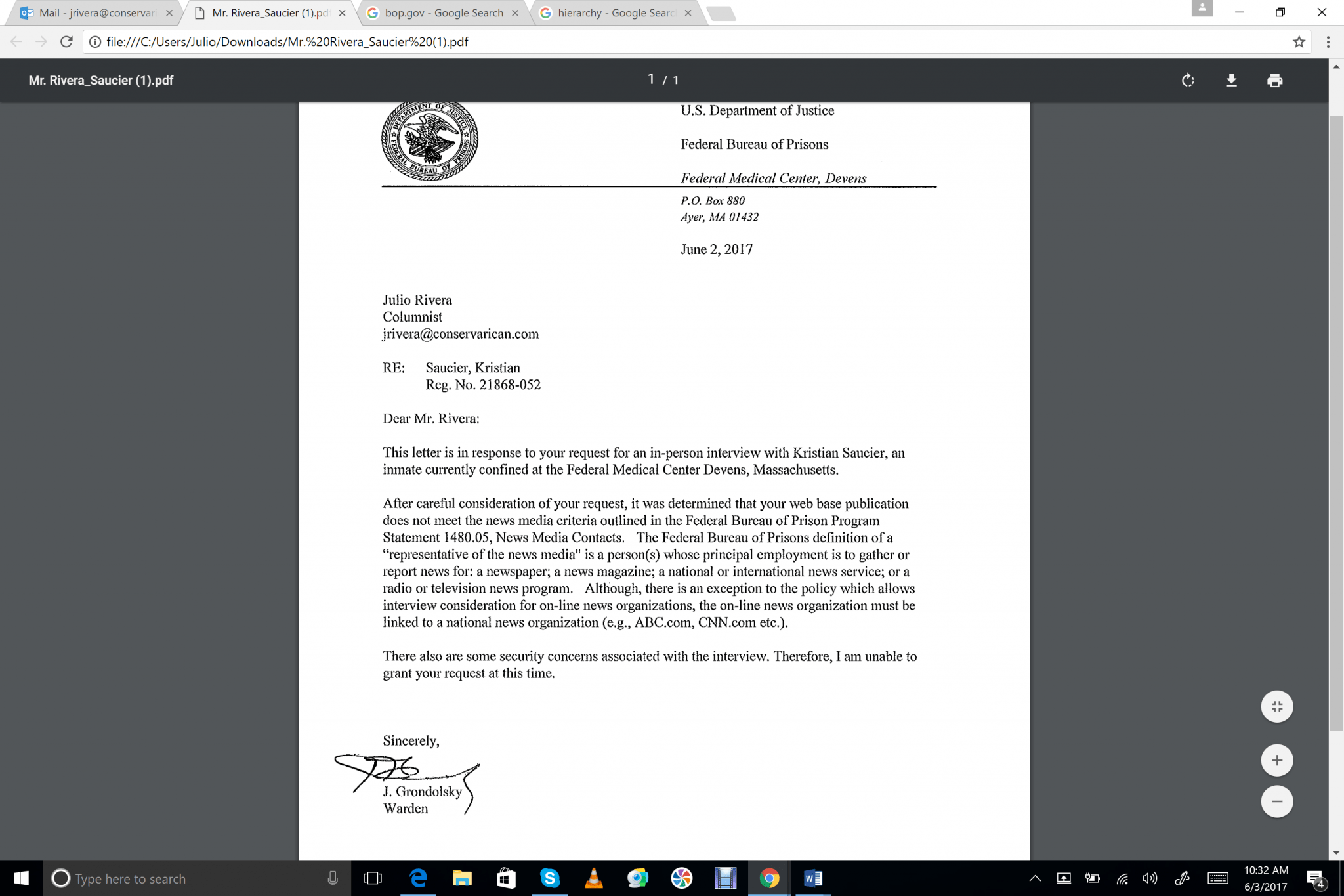 Why is Political Prisoner Kristian Saucier Being Silenced