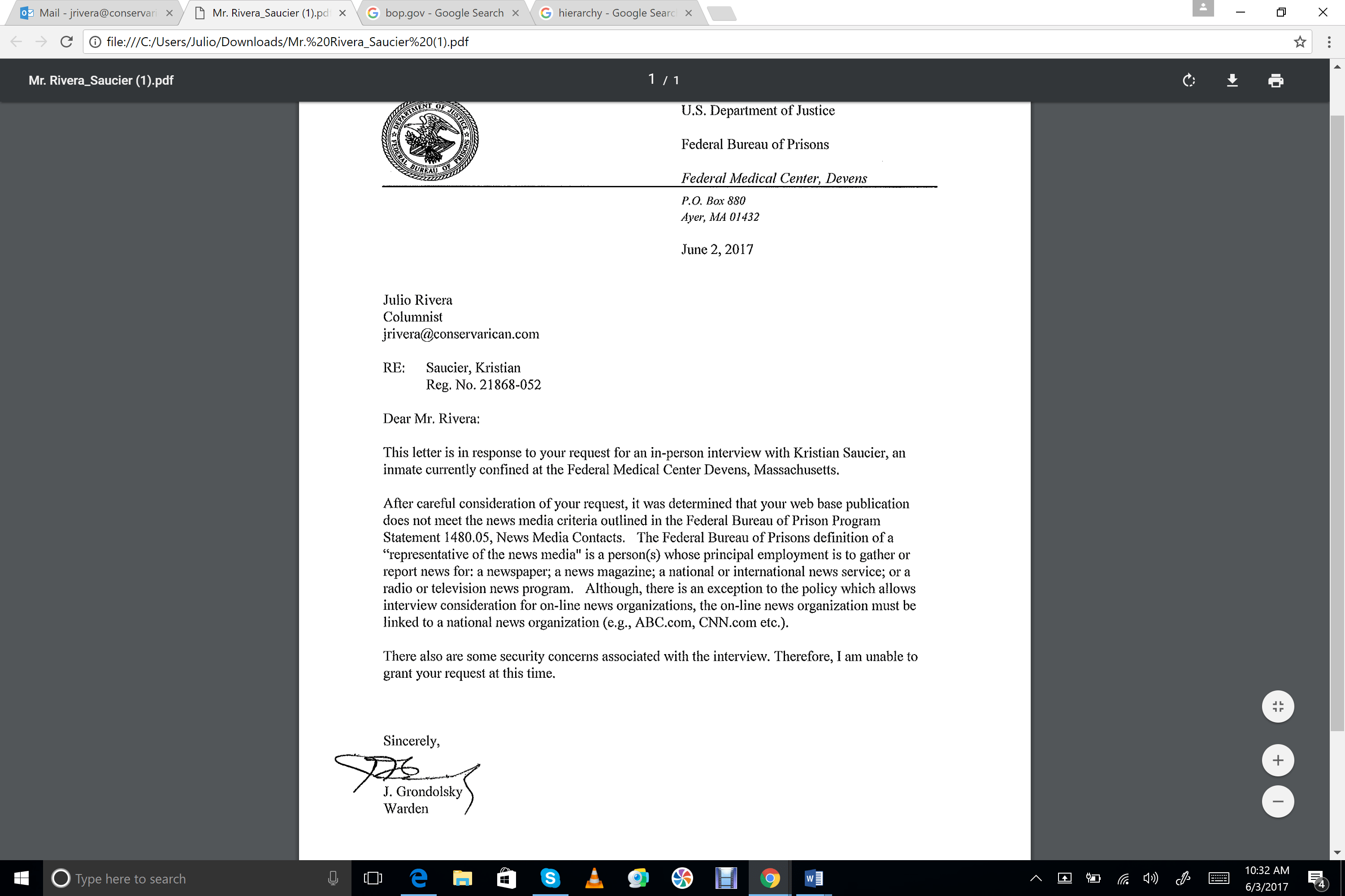 Why is Political Prisoner Kristian Saucier Being Silenced? Reactionary Times