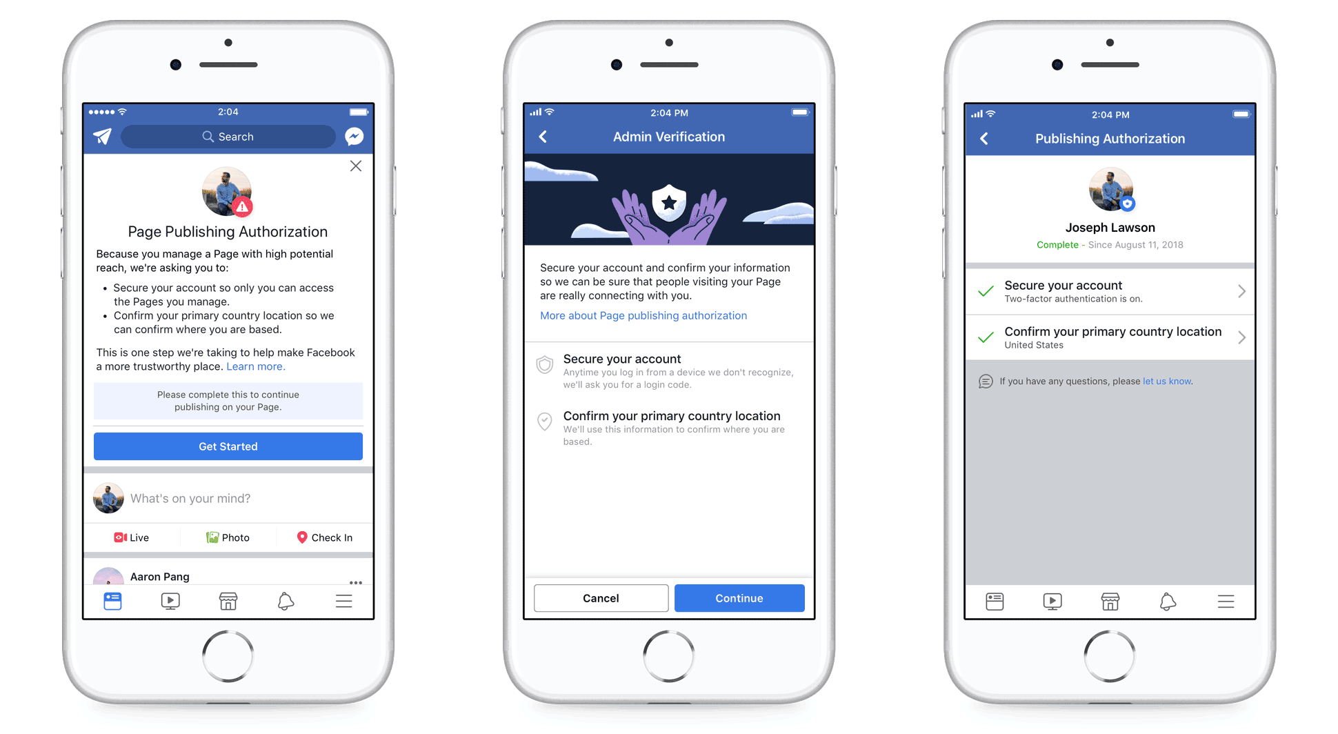 Facebook Page Authorization