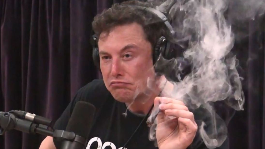 Elon Musk Smokes Weed