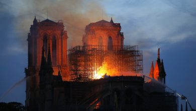 Photo of Dangerous Fire Erupts at Cathedral of Notre Dame in France