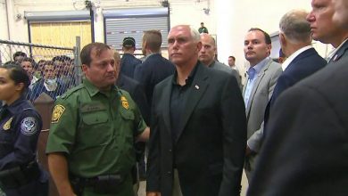 Photo of Vice President Pence visits Immigration Facility and Confronts Mistreatment Narrative