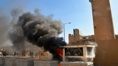 Photo of US Embassy in Baghdad Hit by Rocket Fire