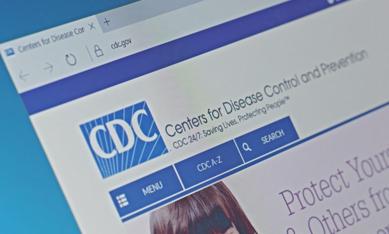 Image of CDC homepage.