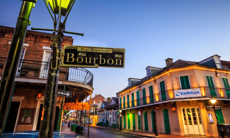 Image of Bourbon Street, New Orleans.