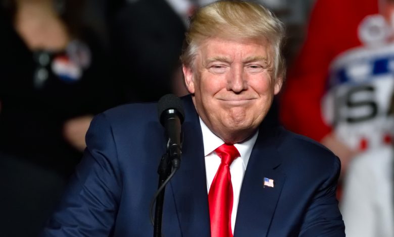 Image of President Donald Trump smiling.