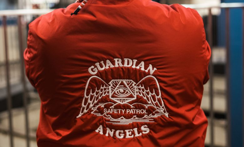 A member of the Guardian Angels from New York City