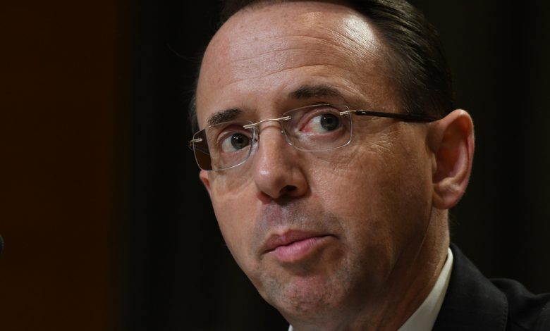 Former Deputy Attorney General Rod Rosenstein