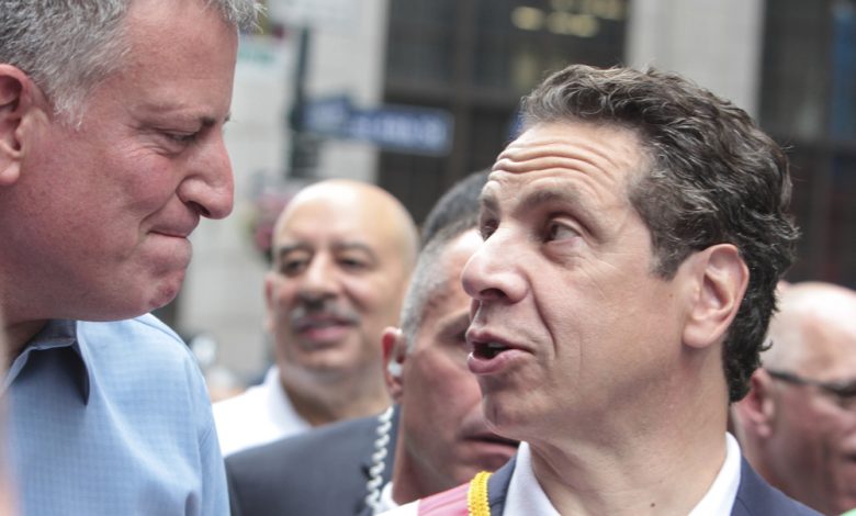NYC mayor and NY Gov at odds over social distancing