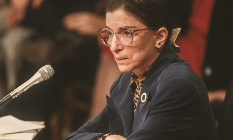 uth Bader Ginsburg, during confirmation hearings, SCOTUS.