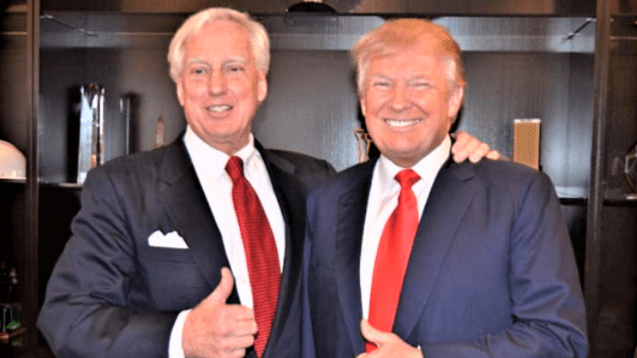 Image of President Donald Trump with his brother Robert Trump.