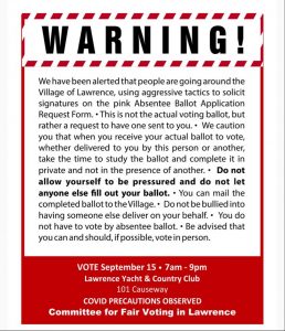 Election Info For Lawrence NY