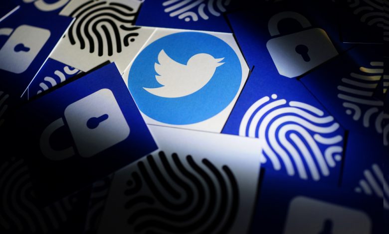 Twitter security and privacy concept.