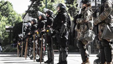 Photo of National Guard Deployed in Minneapolis Following Derek Chauvin's Release