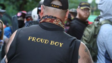Photo of Proud Boy Member Arrested After Pointing Gun at Demonstrator
