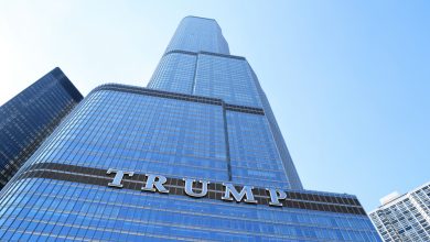 Photo of Black Lives Matter Member Demands Meeting with Trump as He Dangles from Trump Tower