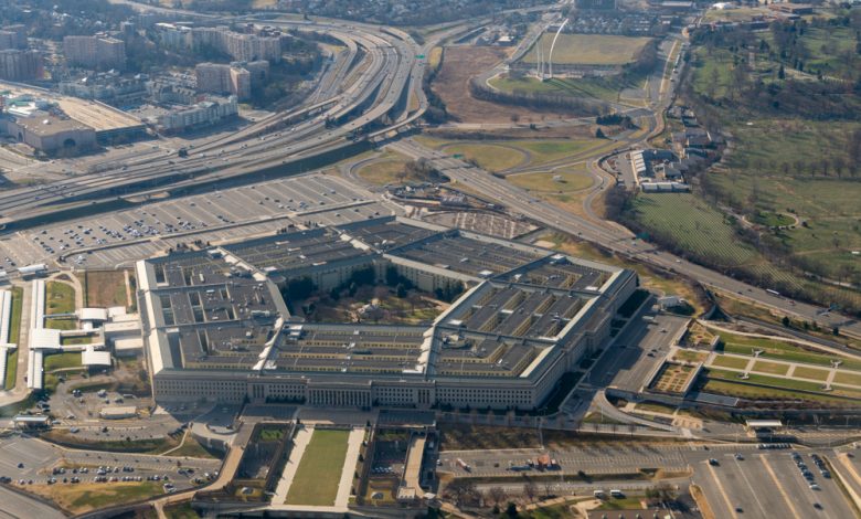 Aerial View of the Pentagon.