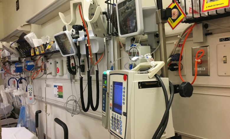 ICU unit at a hospital.