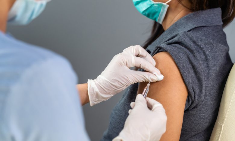 Image of a person getting vaccinated.