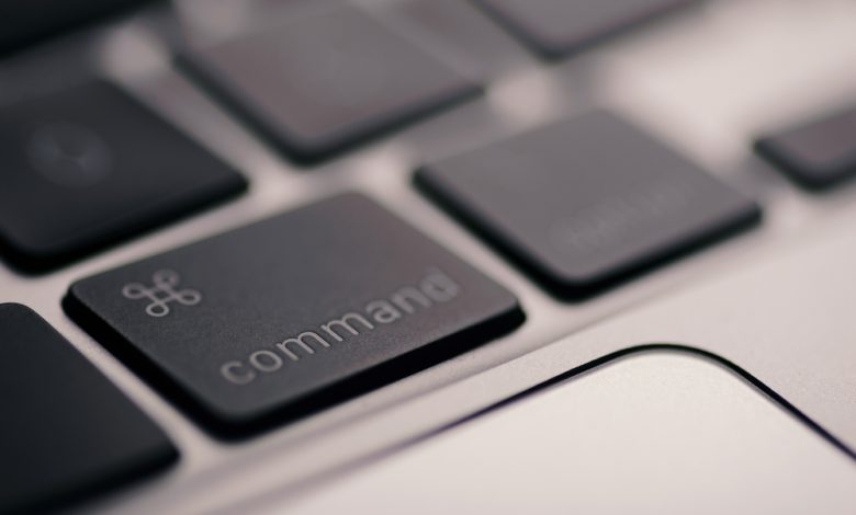 keyboard on a macbook laptop.