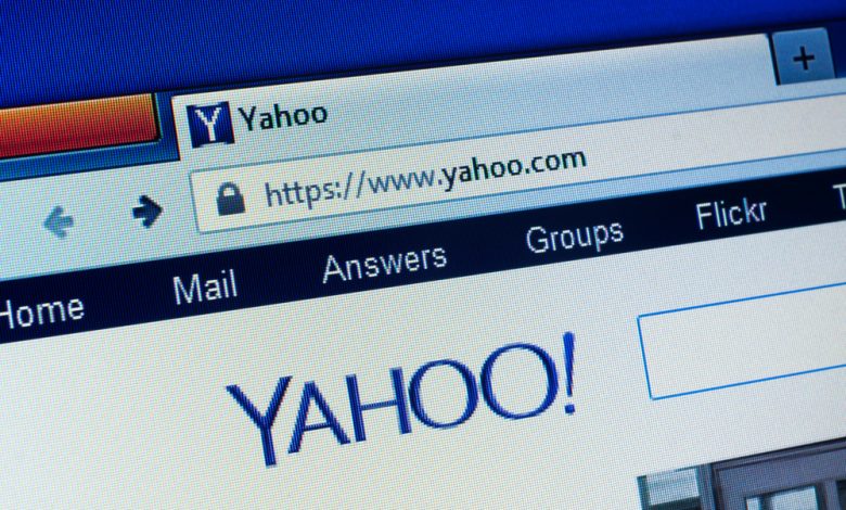 GDANSK, POLAND - APRIL 25, 2015.Yahoo homepage on the computer screen. Yahoo is an American multinational Internet corporation