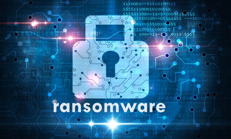 ransomware attack cybersecurity concept