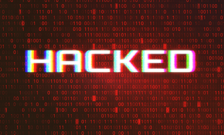 Technology Dark Green Background. Cyber Attack, Hacking Concept