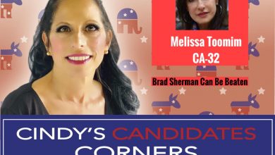Photo of Cindy's Candidate Corner: Melissa Toomim CA CD-32