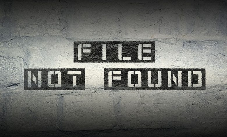 file not found
