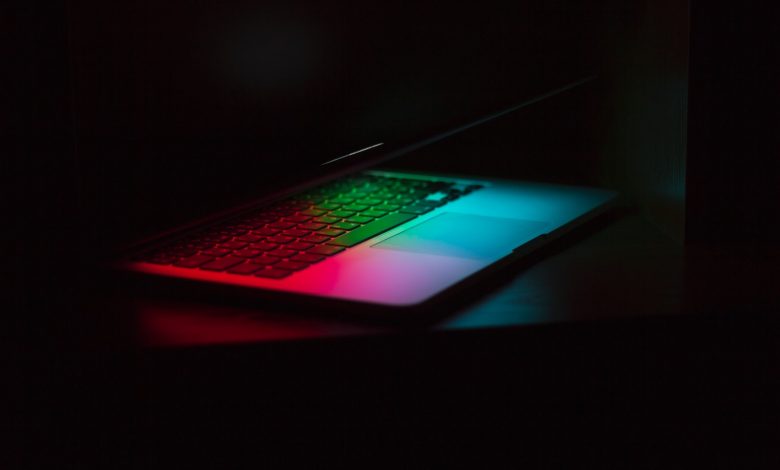 silver laptop computer