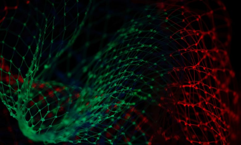 green and red light wallpaper