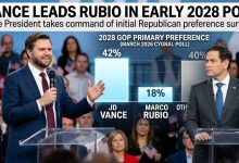 Photo of New Poll: JD Vance Leads Marco Rubio in 2028 GOP Primary Preference
