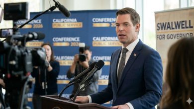 Photo of U.S. Representative Eric Swalwell Suspends 2026 California Gubernatorial Campaign