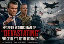 Photo of Hegseth Warns Iran of "Devastating" Force in Strait of Hormuz