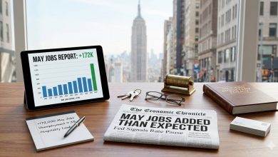 Photo of May Jobs Report Surpasses Expectations, Signaling Fed Rate Pause